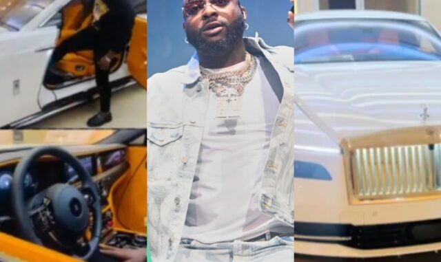Reactions as First Video of Davido $500K (N700M) 2024 Rolls Royce Spectre Surfaces