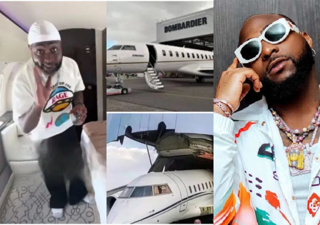 GIST: Singer Davido giving a personal tour of his sleek billion-naira jet