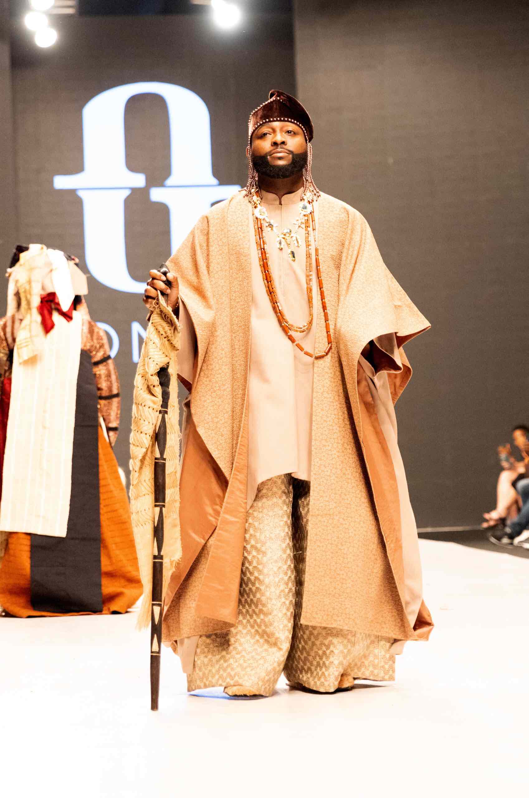 Moment Davido makes surprise entry at Lagos Fashion Week