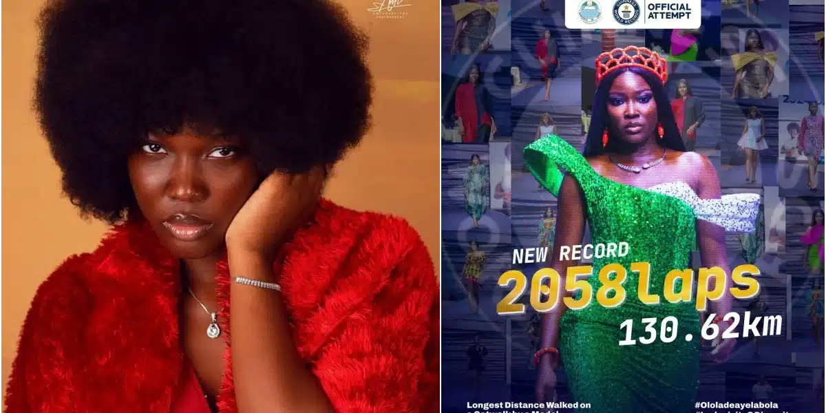 UNILAG student breaks world record for longest catwalk