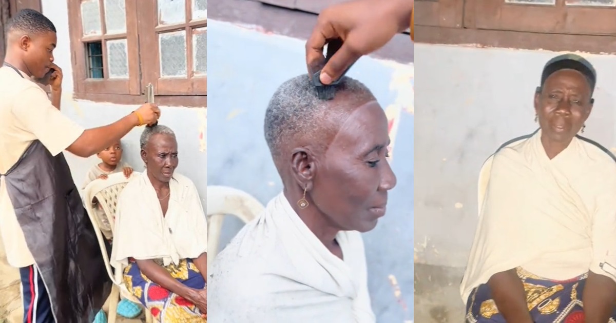 Barber Gives His Grandma A Youthful Makeover with Modern Haircut (VIDEO)