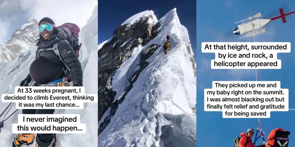 33-week-pregnant woman goes into labor while climbing Mount Everest, faces online criticism