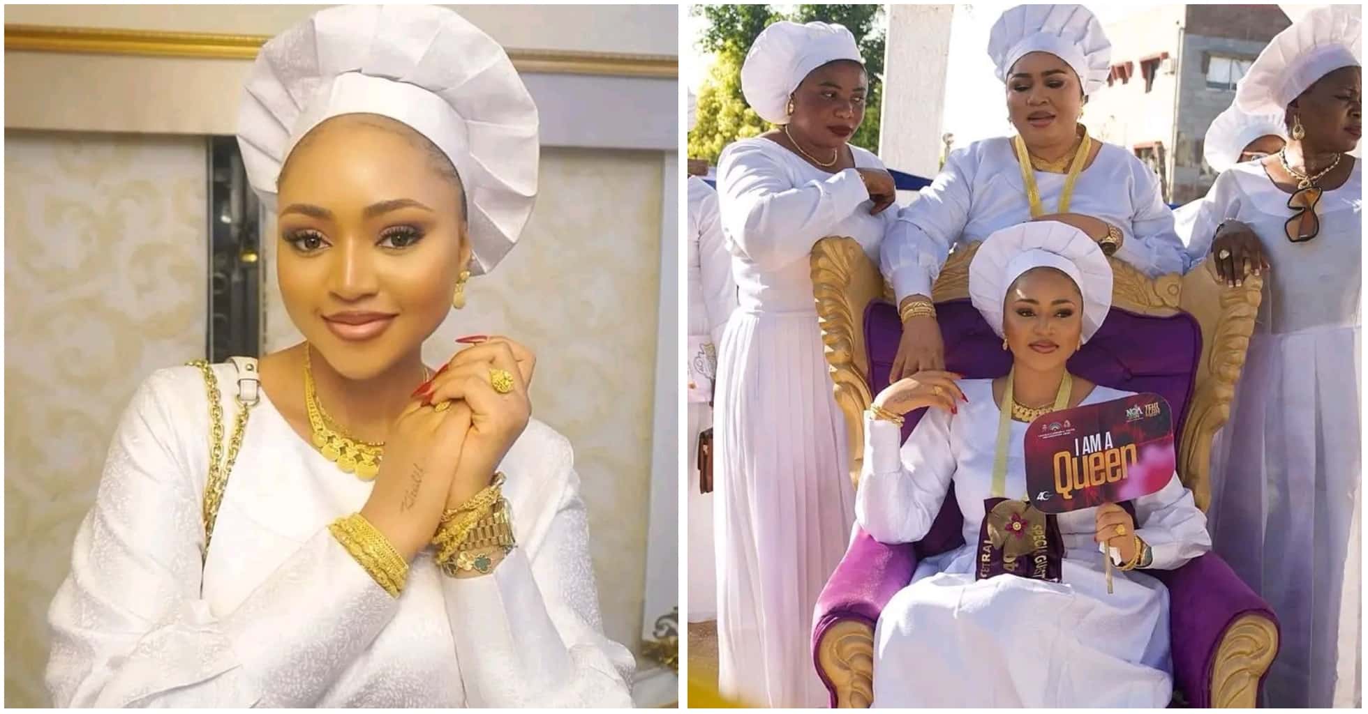 Regina Daniels and her mother, Rita donate N2.5M to Celestia church