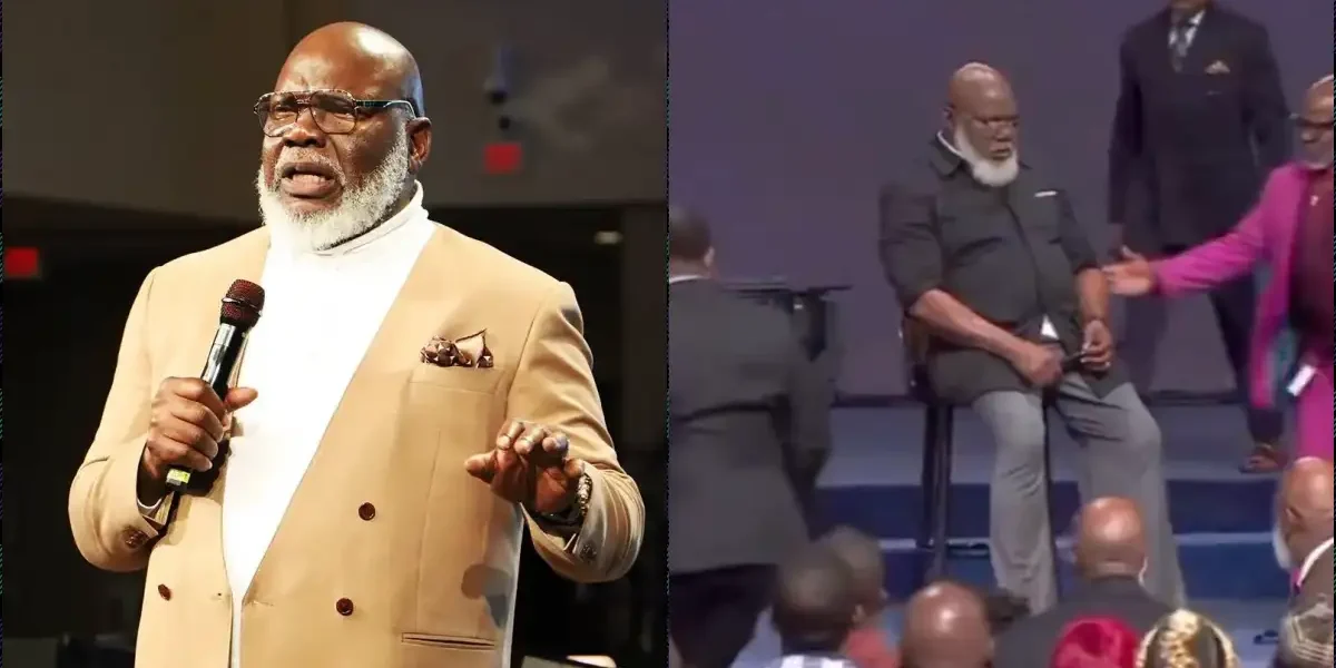 Moment Bishop T.D. Jakes suffers medical emergency during service