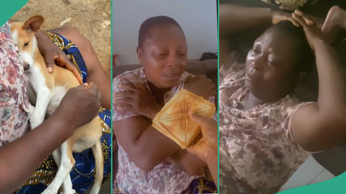 Nigerian Woman Breaks Down in Tears After Her Pet Dog Died