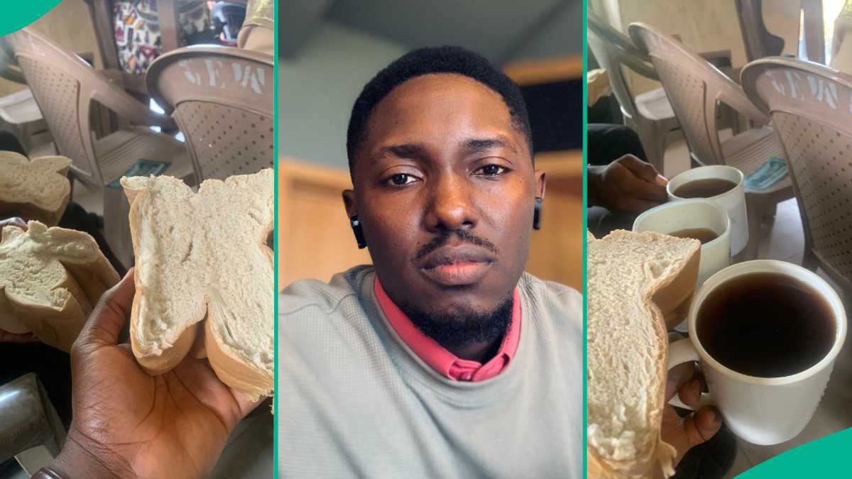 Man Displays Big Bread and Coca-Cola He Was Given as Holy Communion in His Village Church