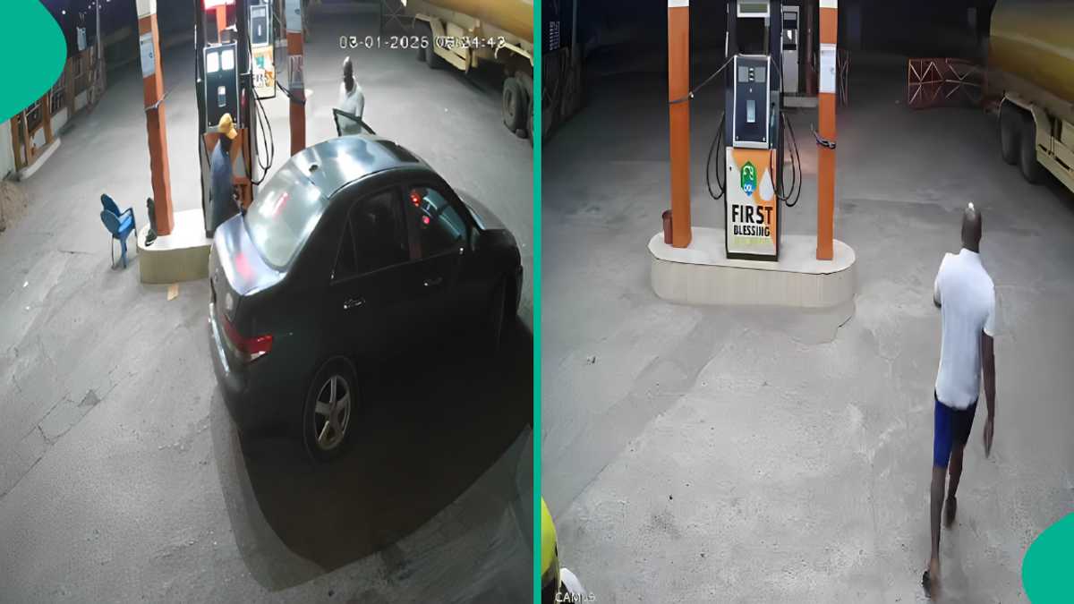 Man Drives off Without Paying after Purchasing Fuel Worth N58,548 in Ekiti, CCTV Footage Surfaces