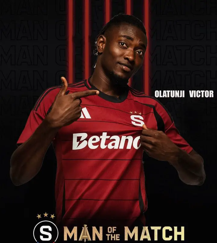 Olatunji Named MOTM In Sparta Praha's League Match Win